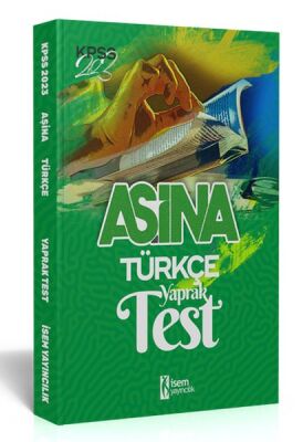 İsem Yayıncılık 2023 KPSS Lisans Aşina Türkçe Çek Kopar Yaprak Test - 1