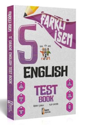 İsem Yayıncılık 2024 Farklı İsem 5.Sınıf İngilizce Soru Bankası - 1