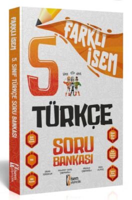 İsem Yayıncılık 2024 Farklı İsem 5.Sınıf Türkçe Soru Bankası - 1