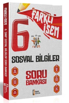 İsem Yayıncılık 2024 Farklı İsem 6.Sınıf Sosyal Bilgiler Soru Bankası - İsem Yayıncılık