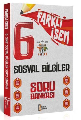 İsem Yayıncılık 2024 Farklı İsem 6.Sınıf Sosyal Bilgiler Soru Bankası - 1