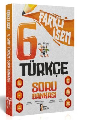 İsem Yayıncılık 2024 Farklı İsem 6.Sınıf Türkçe Soru Bankası - 1