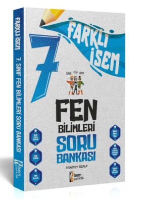 İsem Yayıncılık 2024 Farklı İsem 7.Sınıf Fen Bilimleri Soru Bankası - İsem Yayıncılık