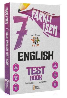 İsem Yayıncılık 2024 Farklı İsem 7.Sınıf İngilizce Soru Bankası - 1