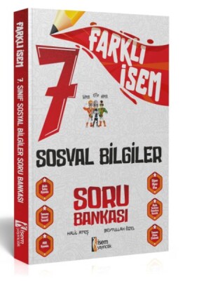 İsem Yayıncılık 2024 Farklı İsem 7.Sınıf Sosyal Bilgiler Soru Bankası - İsem Yayıncılık