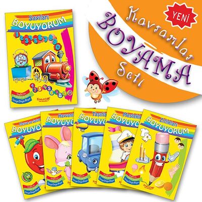 Kavramlar Boyama Seti (6 Kitap Takım) - 1