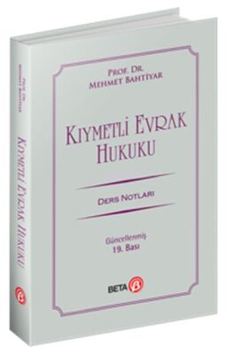 Kıymetli Evrak Hukuku Ders Notları - 1