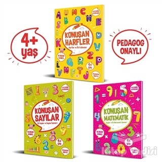 Konuşan Etkinlikler Serisi (4+ Yaş) (3 Kitap Takım) - Dokuz Yayınları