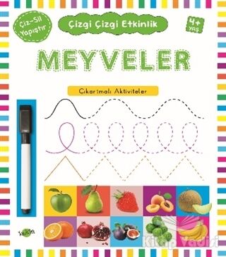 Meyveler 4 Yaş ve Üstü - Çizgi Çizgi Etkinlik - 1