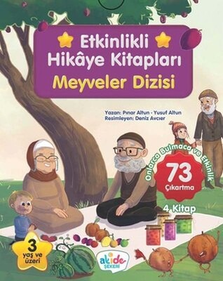 Meyveler Dizisi Etkinlikli Hikaye Kitapları 4 Kitap Takım - Akide Şekeri