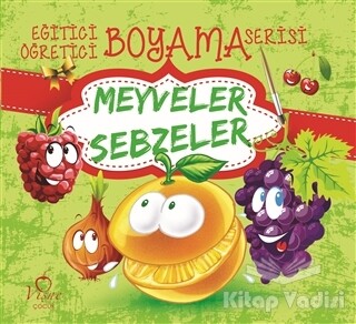 Meyveler Sebzeler - Eğitici Öğretici Boyama Serisi - Vişne Çocuk