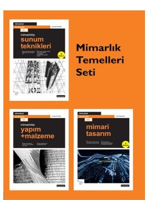 Mimarlık Temelleri Seti - 3 Kitap - Literatür Yayınları