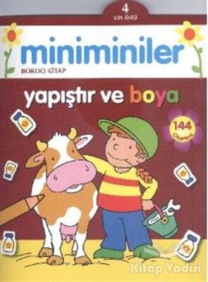 Miniminiler : Bordo Kitap Yapıştır ve Boya - 1