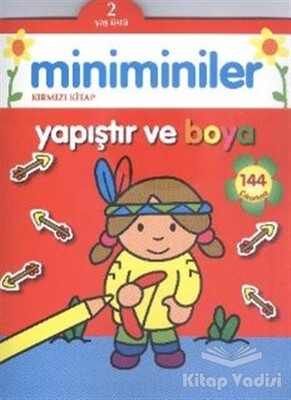 Miniminiler : Kırmızı Kitap Yapıştır ve Boya - Parıltı Yayınları