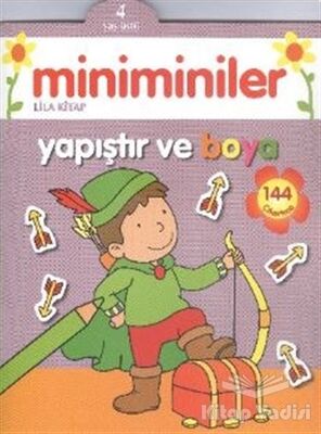 Miniminiler : Lila Kitap Yapıştır ve Boya - 1