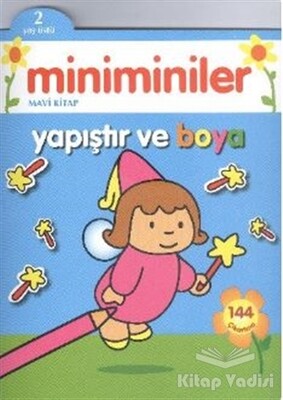 Miniminiler : Mavi Kitap Yapıştır ve Boya - Parıltı Yayınları