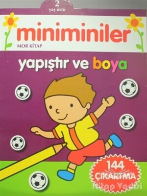 Miniminiler : Mor Kitap Yapıştır ve Boya - Parıltı Yayınları