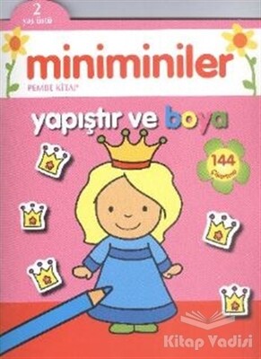 Miniminiler : Pembe Kitap Yapıştır ve Boya - Parıltı Yayınları