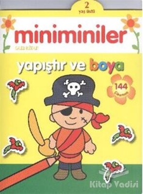 Miniminiler Sarı Kitap Yapıştır ve Boya - Parıltı Yayınları