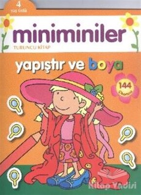 Miniminiler : Turuncu Kitap Yapıştır ve Boya - Parıltı Yayınları