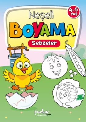 Neşeli Boyama Sebzeler 4-5 Yaş - 1