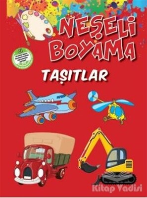 Neşeli Boyama - Taşıtlar (Suluboya Hediyeli) - Parıltı Yayınları