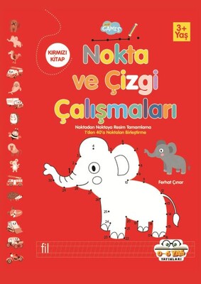 Nokta ve Çizgi Çalışmaları Kırmızı Kitap - 0-6 Yaş Yayınları