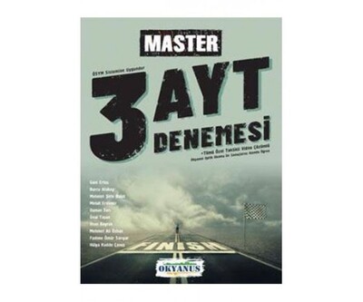 Okyanus AYT Master 3 Denemesi (Yeni) - Okyanus Yayıncılık(TEST)