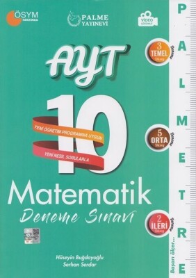 Palme 2021 AYT Matematik 10 Deneme Sınavı - Palme Yayıncılık