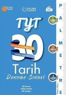 Palme 2021 TYT Tarih 30 Deneme Sınavı - Palme Yayıncılık