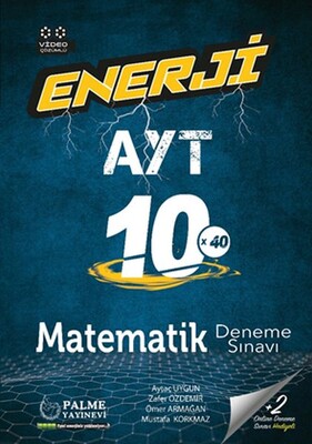 Palme 2022 AYT Matematik Enerji 10 Deneme Sınavı Video Çözümlü - Palme Yayıncılık