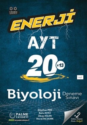 Palme 2022 Enerji AYT Biyoloji 20 Deneme - Palme Yayıncılık