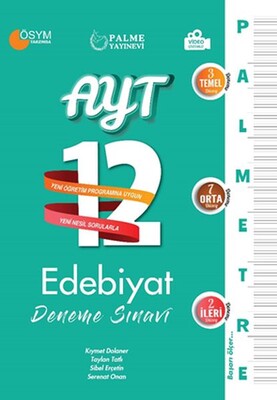 Palme 2022 Palmetre AYT Edebiyat 12 Deneme Sınavı - Palme Yayıncılık