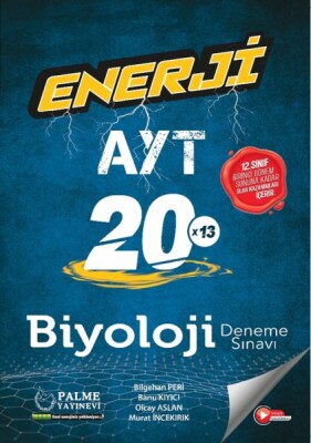 Palme Enerji Ayt Biyoloji 20 Deneme Sınavı - Palme Yayıncılık