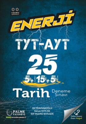 Palme Enerji Tyt-Ayt Tarih 25 Deneme Sınavı - Palme Yayıncılık