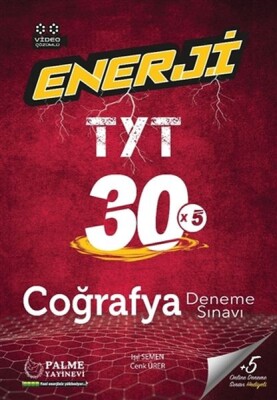 Palme Enerji TYT Coğrafya 30 Deneme Sınavı - Palme Yayıncılık