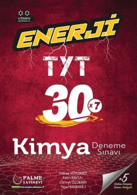 Palme Enerji TYT Kimya 30 Deneme Sınavı - Palme Yayıncılık