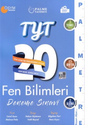 Palme TYT Fen Bilimleri 20 Deneme Sınavı Palmetre Serisi - Palme Yayıncılık