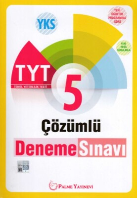 Palme YKS - TYT 5 Çözümlü Deneme Sınavi (Yeni) - Palme Yayıncılık