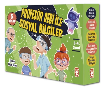 Profesör Debi İle Sosyal Bilgiler Seti (5 Kitap) - Timaş Çocuk