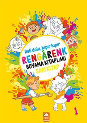 Rengarenk Boyama Kitabı 1 - Sarı Kitap - Eksik Parça Yayınları