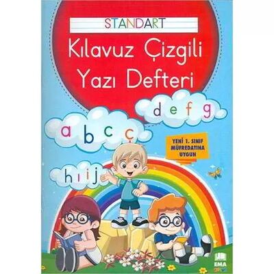 Renkli Standart Çizgili Yazı Defteri A4 Ebat - 1