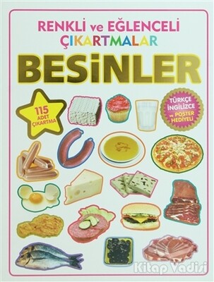 Renkli ve Eğlenceli Çıkartmalar - Besinler (Food) - Parıltı Yayınları