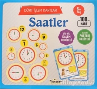 Saatler / Dört İşlem Kartlar 6+ Yaş - Teleskop