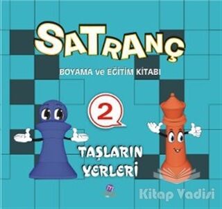 Satranç Boyama Kitabı 2 - Taşların Yerleri - 1