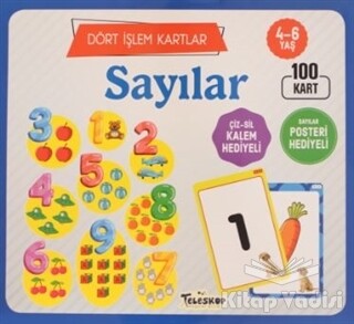 Sayılar / Dört İşlem Kartlar 4-6 Yaş - Teleskop