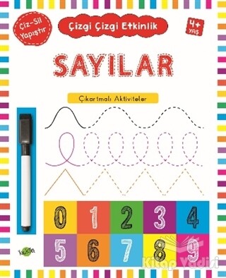 Sayılar 4 Yaş ve Üstü - Çizgi Çizgi Etkinlik - Kukla Yayınları