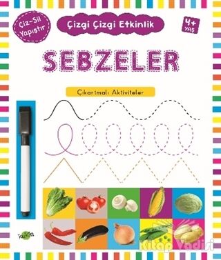 Sebzeler 4 Yaş ve Üstü - Çizgi Çizgi Etkinlik - 1