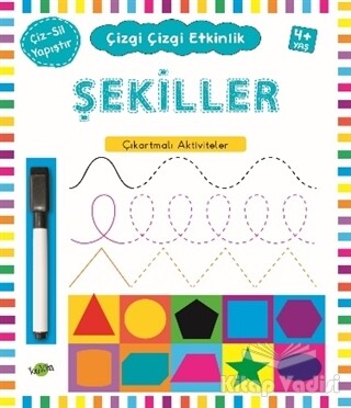 Şekiller 4 Yaş ve Üstü - Çizgi Çizgi Etkinlik - Kukla Yayınları