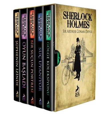 Sherlock Holmes - Bütün Hikayeler (5 Kitaplık Kutulu Set) - Ren Kitap